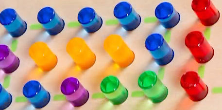 Plug It Wall Panel Acrylic Cylinders in Storage Pouch 48pcs