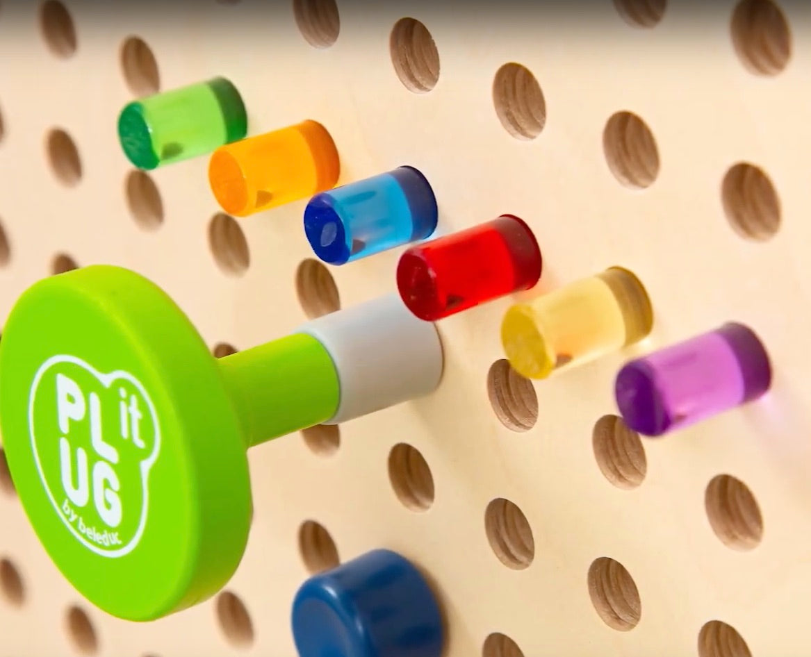 Plug It Wall Panel Acrylic Cylinders in Storage Pouch 48pcs