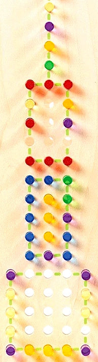 Plug It Wall Panel Acrylic Cylinders in Storage Pouch 48pcs