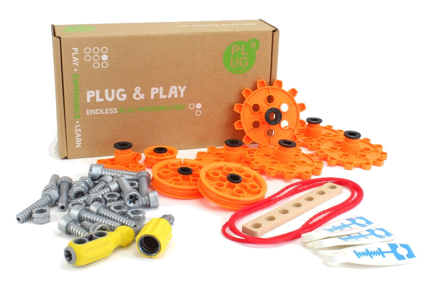 Plug It Pulleys and Gears Set