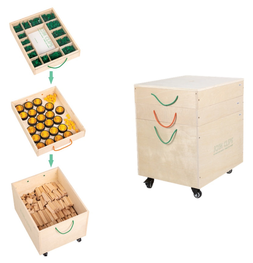 Clips Planks and Wheels Kit 1448pcs