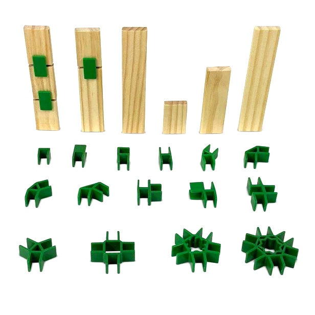 Clips Planks and Wheels Kit 1448pcs