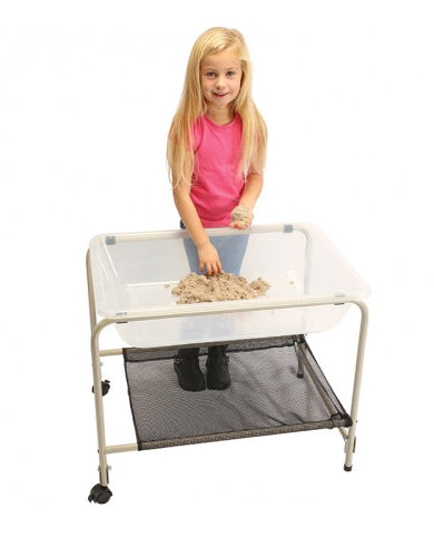 Foldaway Small Sand and Water Play Tray with Stand 58cmH