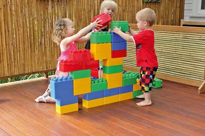 Coko Jumbo Blocks 2×4 stud Assorted Colours 48 pcs