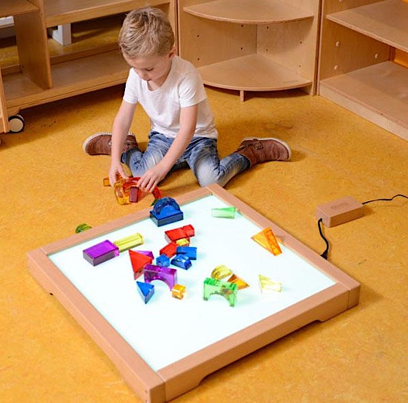 Acrylic Building Blocks in Wooden Storage Box 30pcs