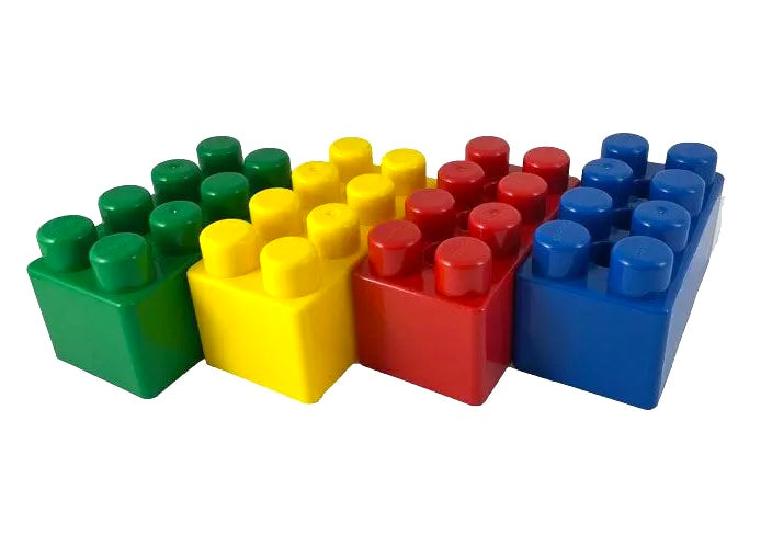 Coko Jumbo Blocks 2×4 stud Assorted Colours 48 pcs