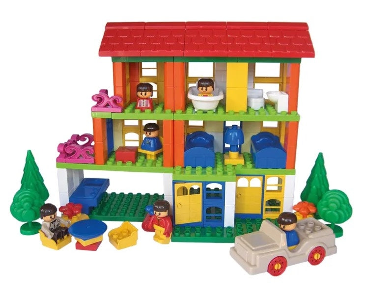 Coko Block Playhouse Set in Container 156pcs