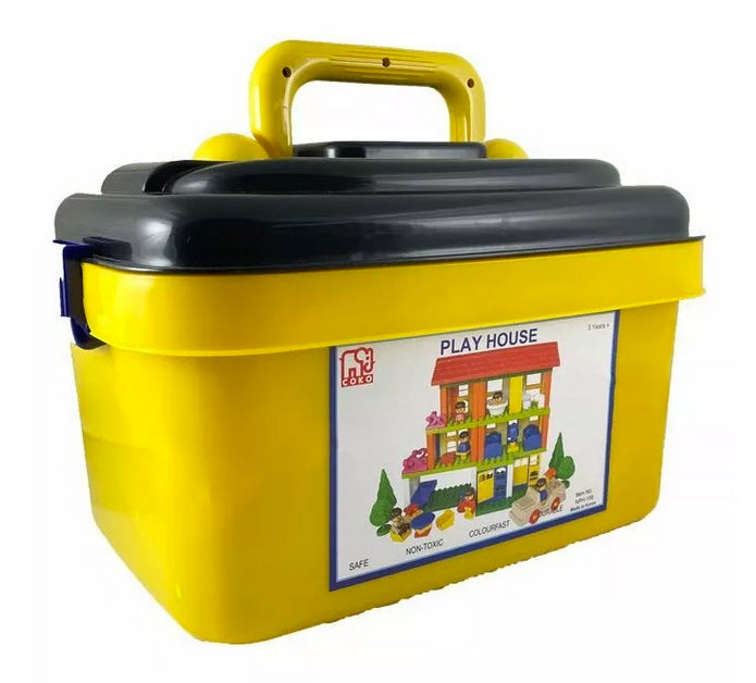 Coko Block Playhouse Set in Container 156pcs