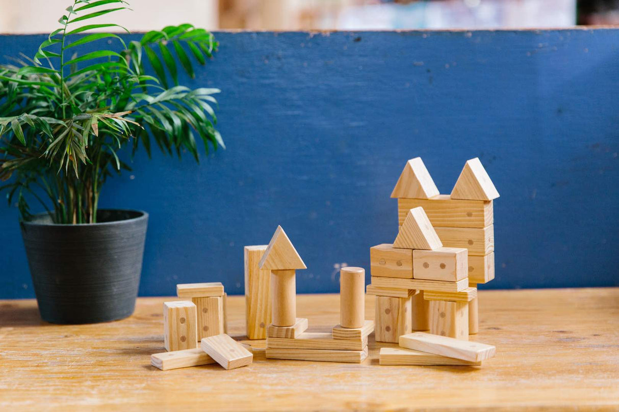 Wooden Magnetic Blocks 30pcs