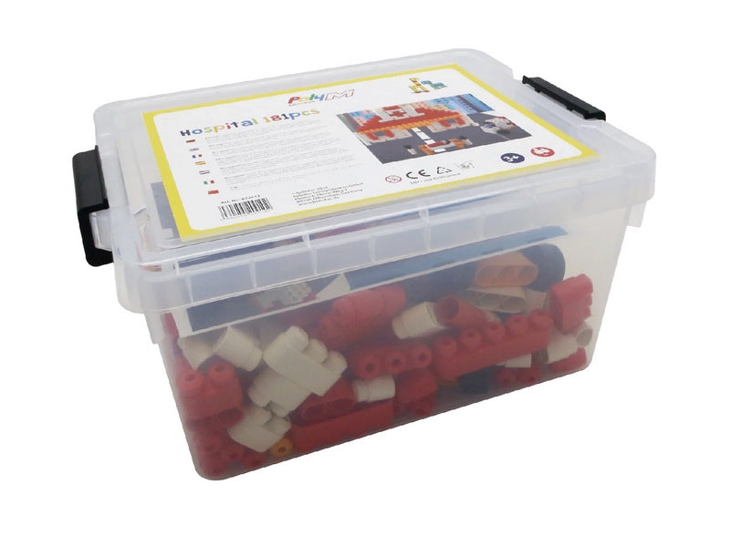 Poly-M Hospital Set 181pcs