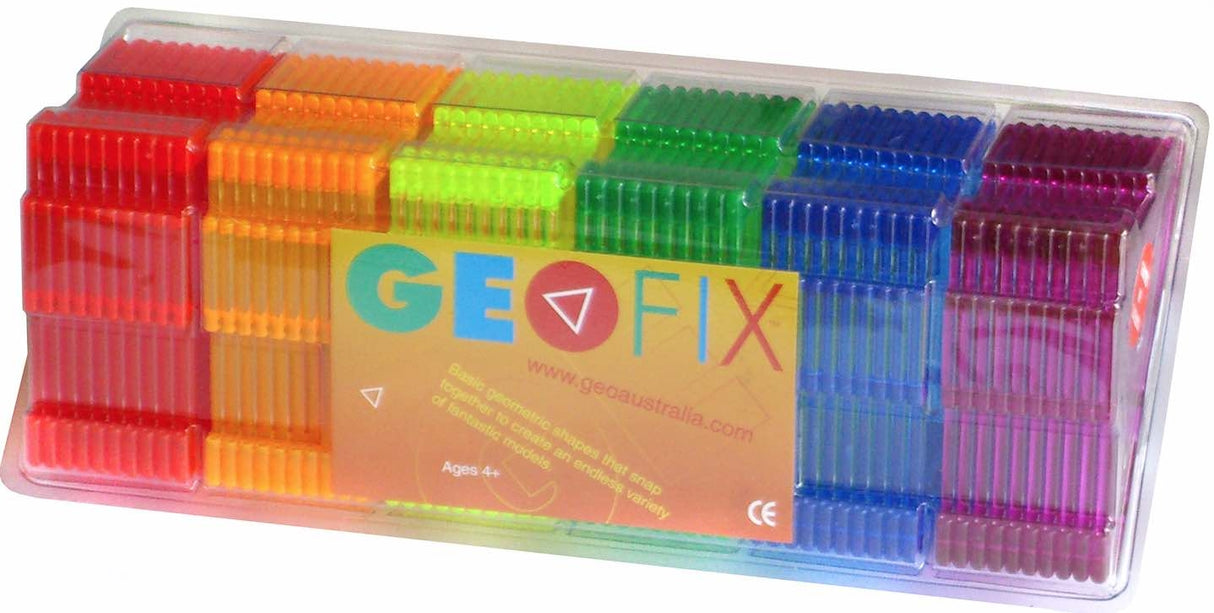 Geoshapes Large Equilateral Triangles Crystal Fluoro Pack 54pcs