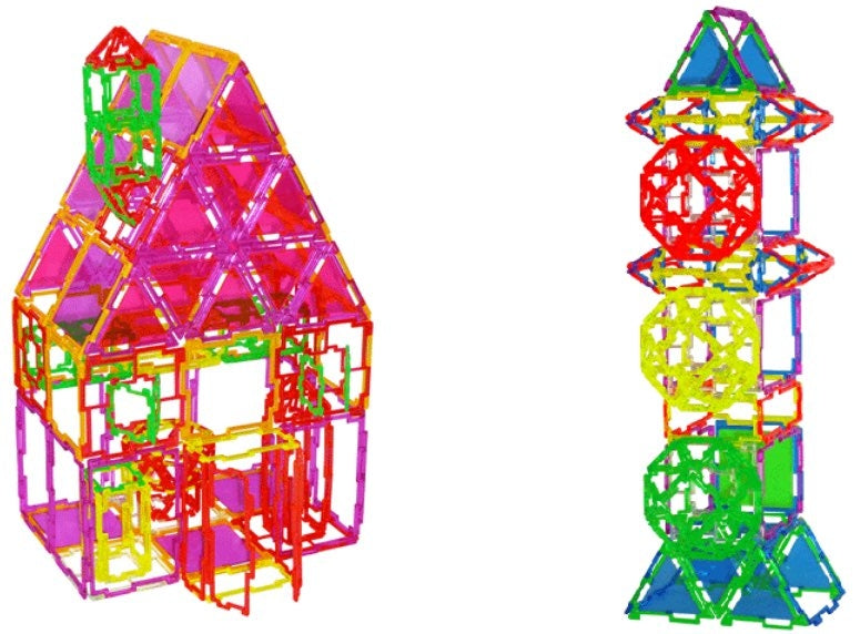 Geoshapes & Mini Geofix Set with Connectors – 224pcs for Classroom Learning