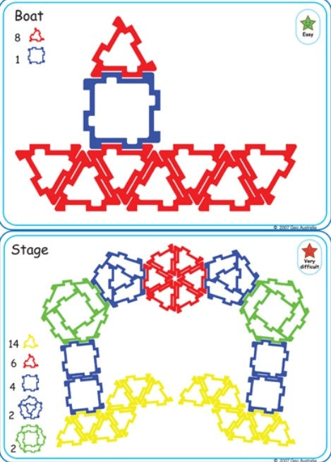 Mini Geofix Maxi School Set With 76 Work Cards 776pcs