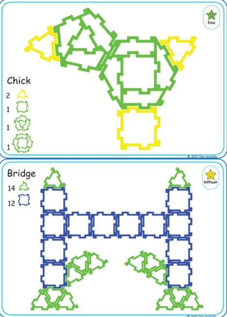 Mini Geofix Maxi School Set With 76 Work Cards 776pcs
