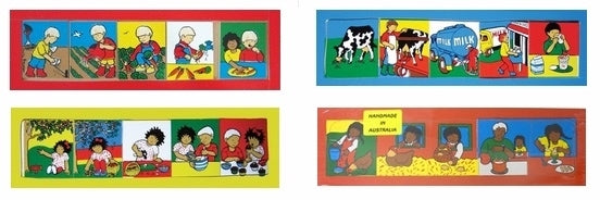 Healthy Eating Sequence Boards Set of 4