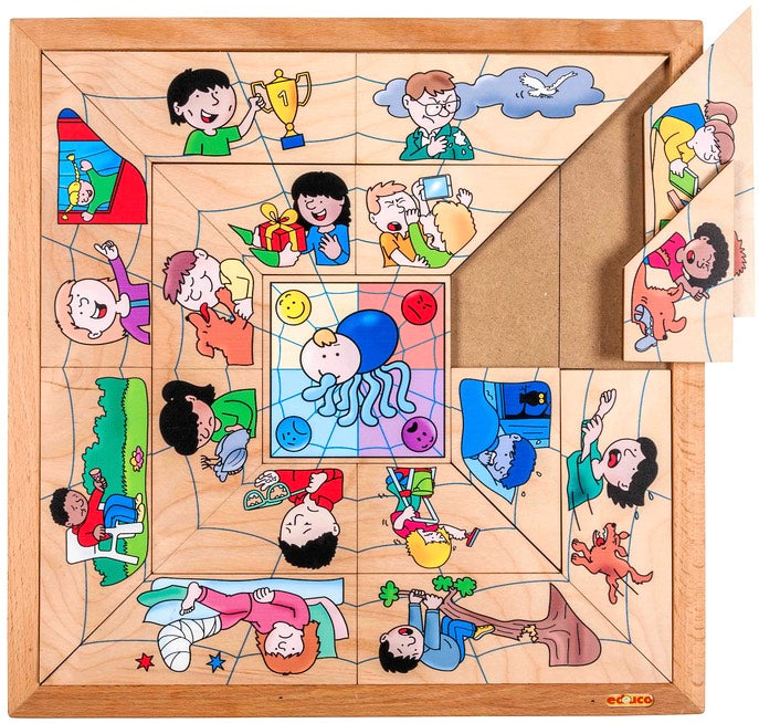 Spider Emotions Sorting Puzzle 17pcs