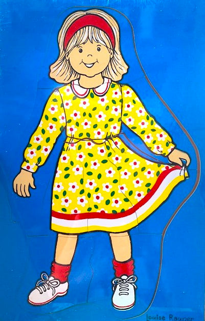 Caucasian Girl 3 Layer Puzzle 17pcs