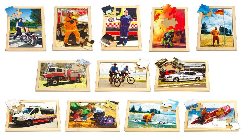 Emergency Puzzles and Posters Set of 24