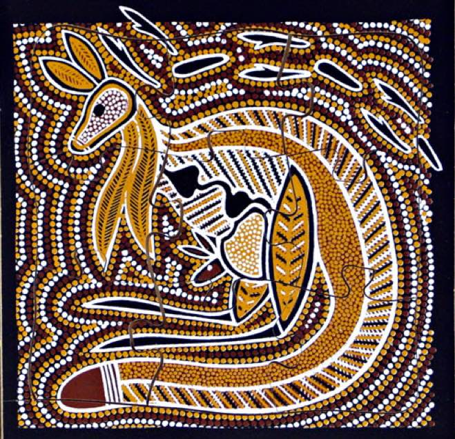 Kangaroo Dreaming Puzzle 9pcs