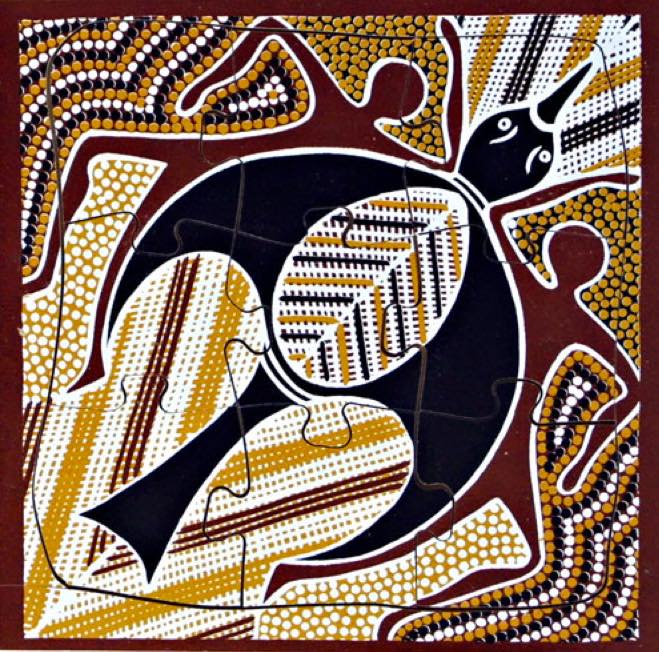 Willy Wagtail Dreaming Puzzle 9pcs