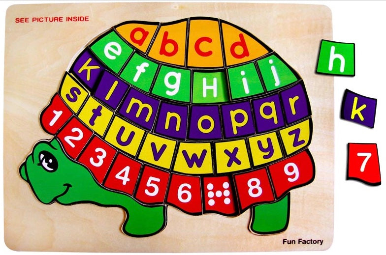Turtle Alphabet and Numbers Puzzle 37pcs