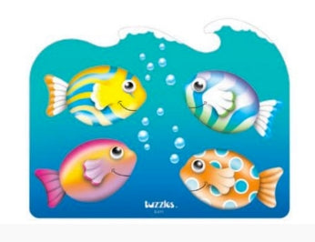 Fish in Ocean Raised Puzzle 12pcs