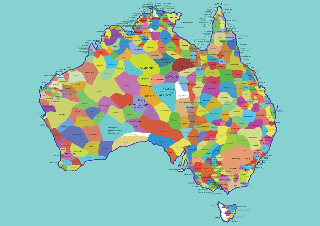 Indigenous Nations of Australia A3 Puzzle 48pcs
