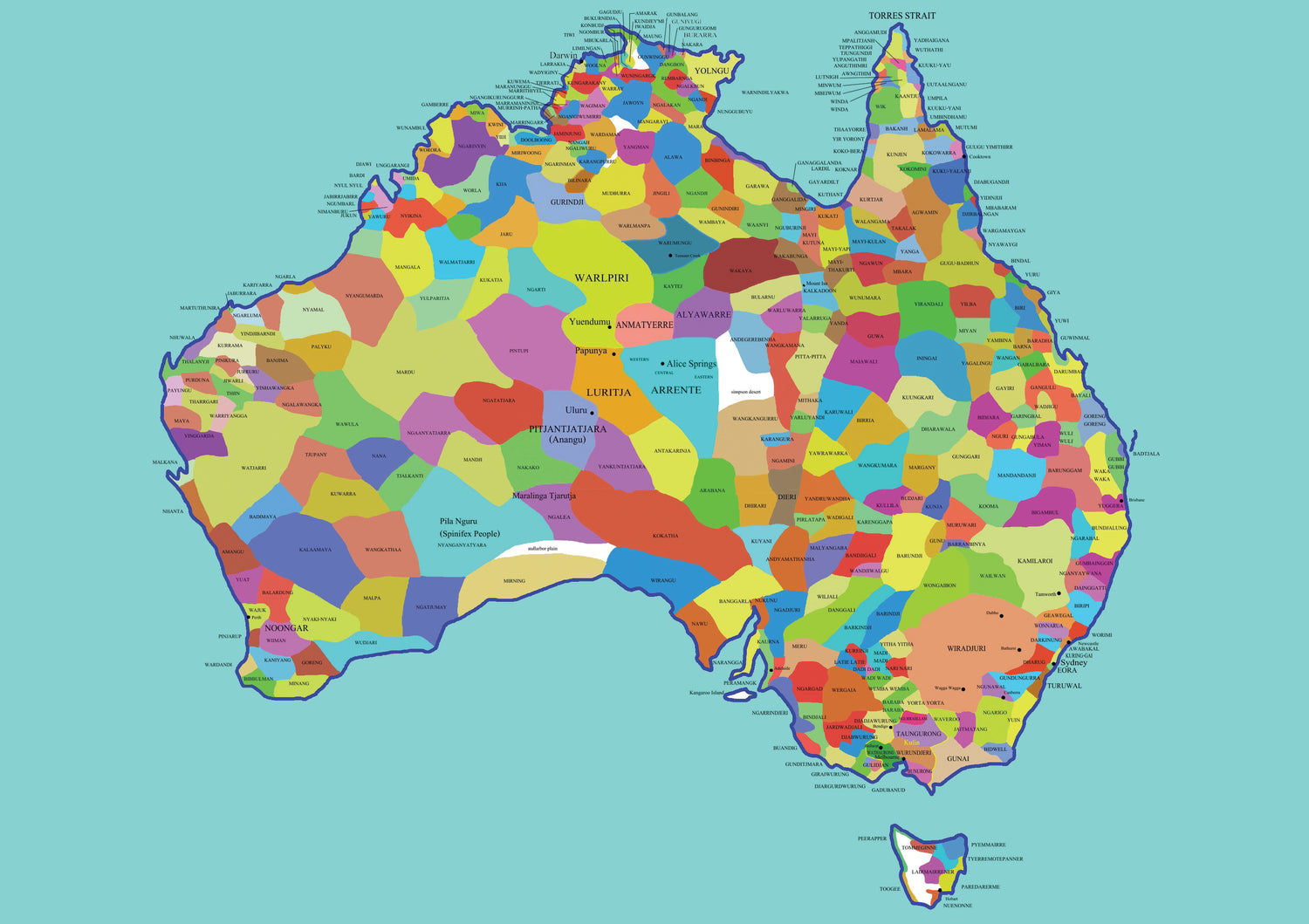 Indigenous Nations of Australia A3 Puzzle 48pcs