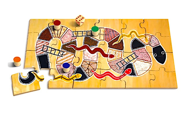 Large Serpents and Ladders Puzzle Game