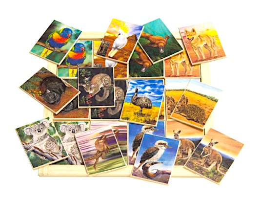Australian Animals Large Memory Game
