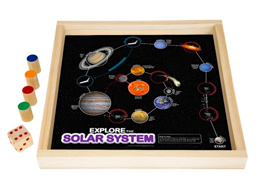 Explore the Solar System Game – Wooden Space Learning Board Game
