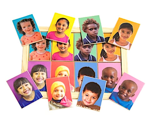 Multicultural Faces Memory Game