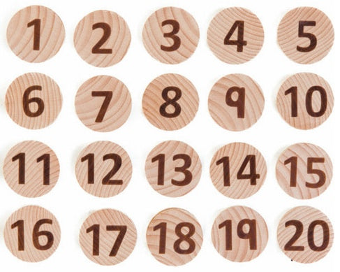 Wooden Tactile Numbers Game 40pcs