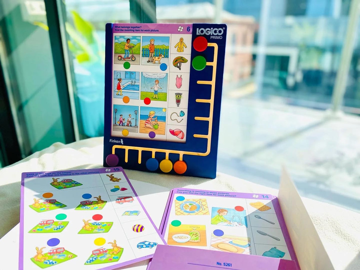 Logico PRIMO Thinking Skills 16 Double-Sided Self-Correcting Cards (3yrs+)