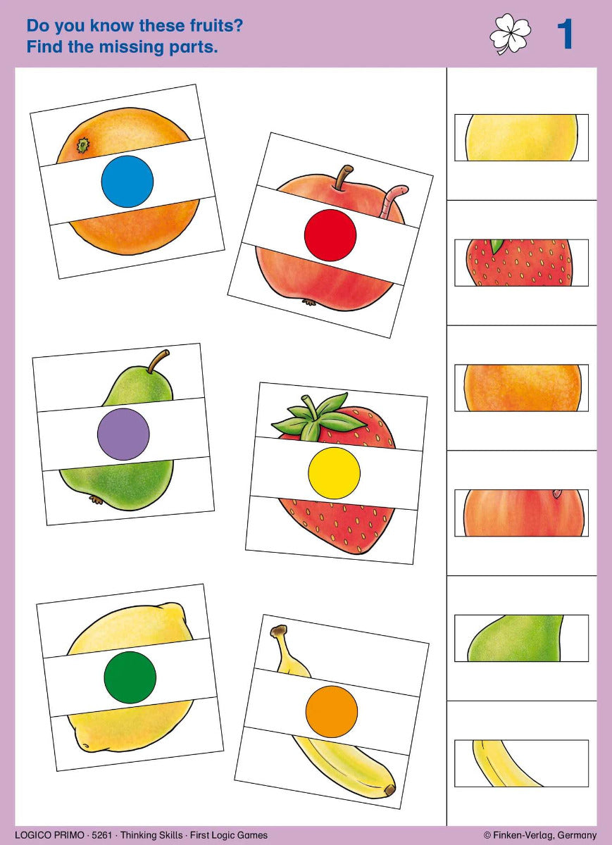 Logico PRIMO Starter Set - Games Board and 3 Sets of 16 Double-Sided Self-Correcting Cards (3yrs+)