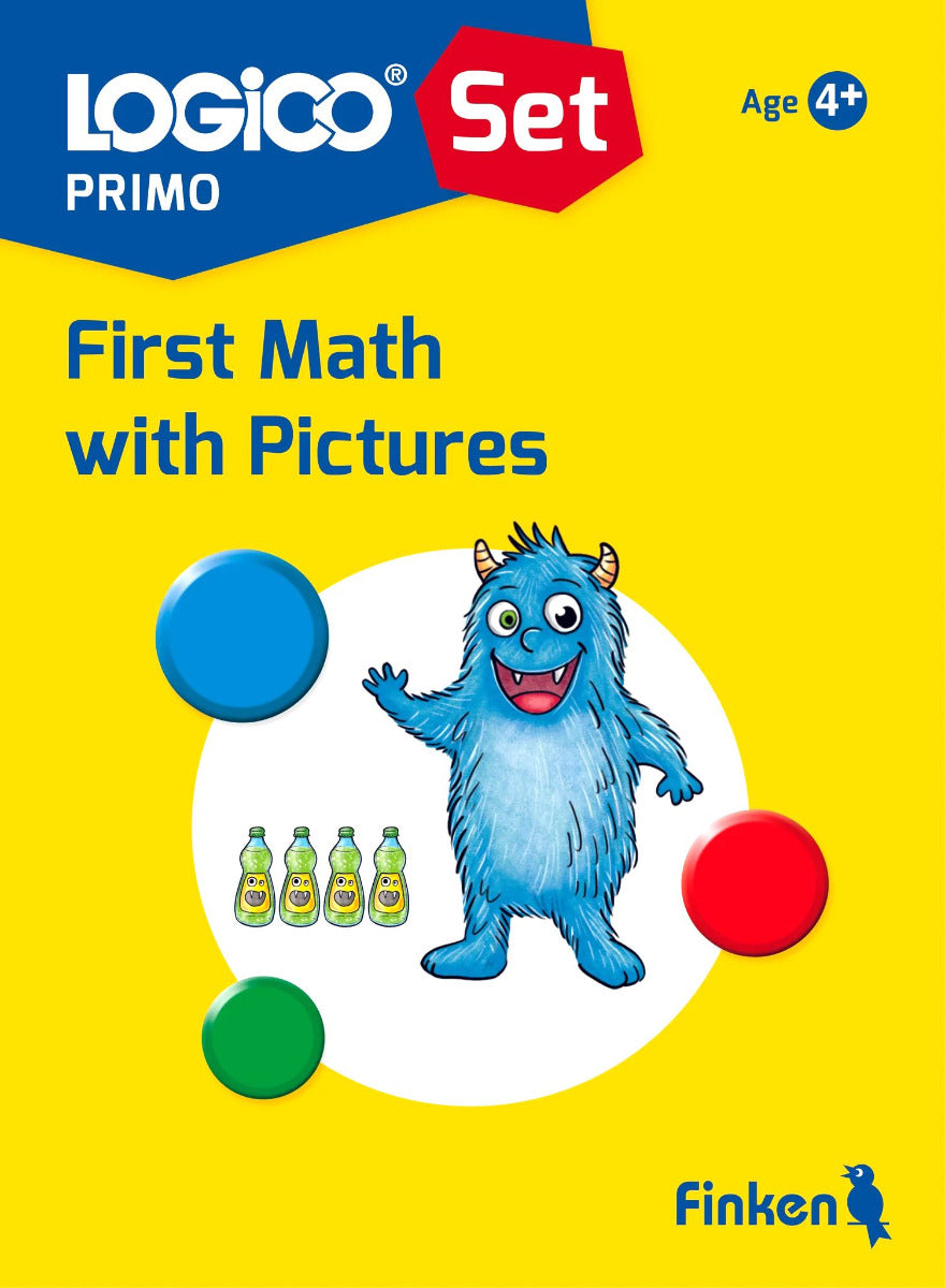 Logico PRIMO First Math With Pictures 16 Double-Sided Self-Correcting Cards (4yrs+)