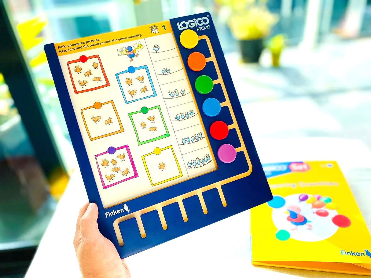 Logico PRIMO Comparing Quantities 16 Double-Sided Self-Correcting Cards (4yrs+)