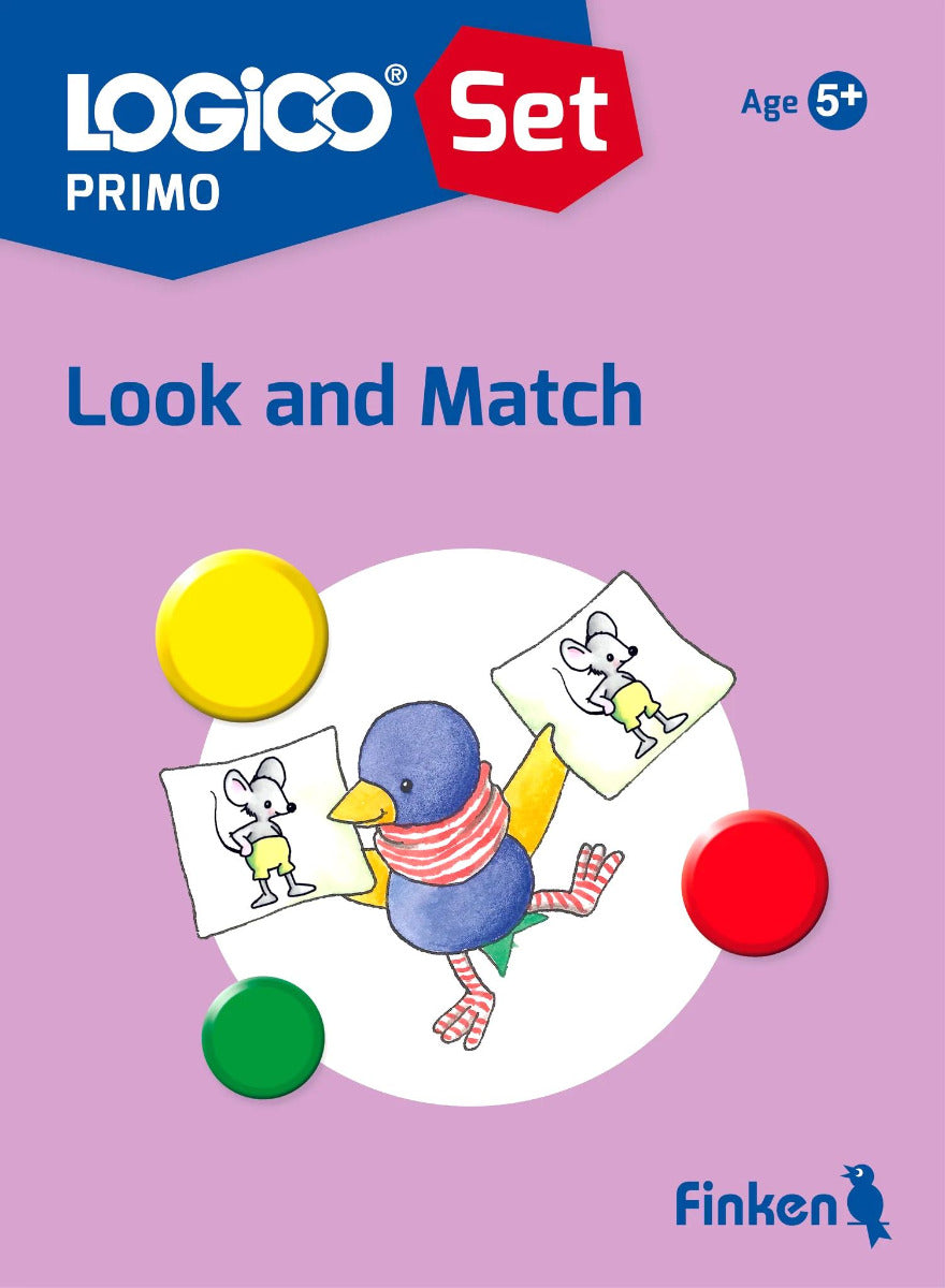 Logico PRIMO Starter Set - Games Board and 3 Sets of 16 Double-Sided Self-Correcting Cards (4yrs+)