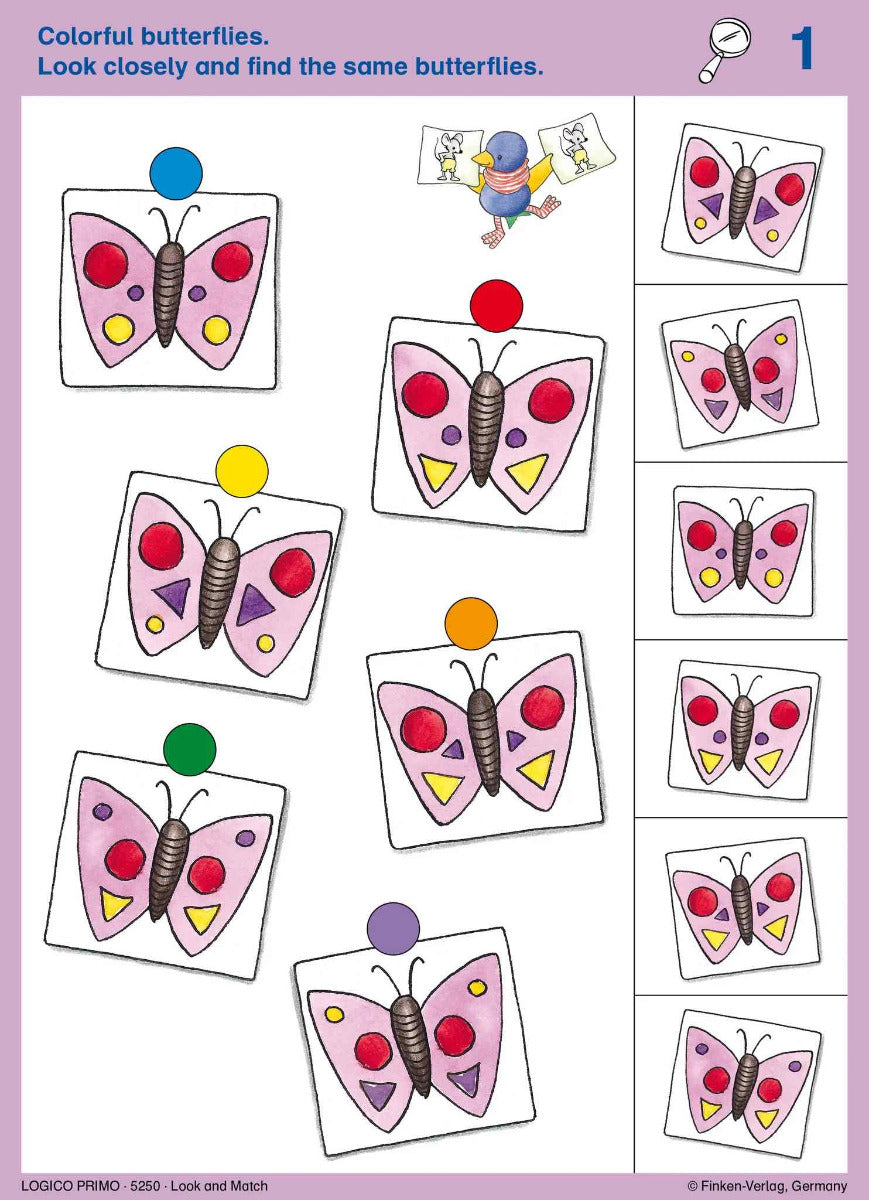 Logico PRIMO Starter Set - Games Board and 3 Sets of 16 Double-Sided Self-Correcting Cards (4yrs+)