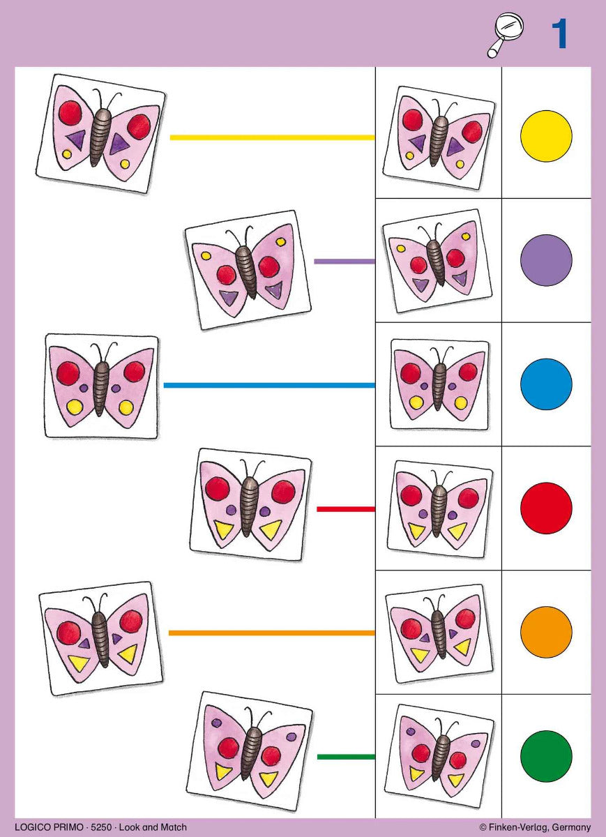 Logico PRIMO Starter Set - Games Board and 3 Sets of 16 Double-Sided Self-Correcting Cards (4yrs+)