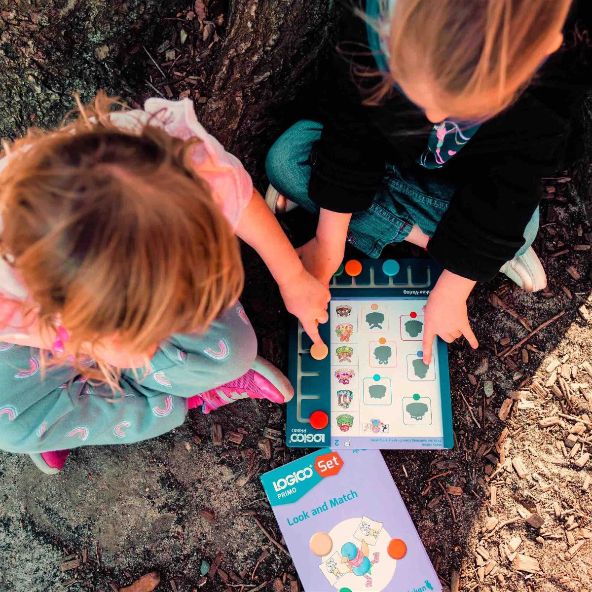 Logico PRIMO Starter Set - Games Board and 3 Sets of 16 Double-Sided Self-Correcting Cards (4yrs+)