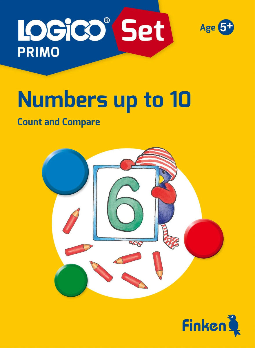 Logico PRIMO Numbers to Ten 16 Double-Sided Self-Correcting Cards (5yrs+)