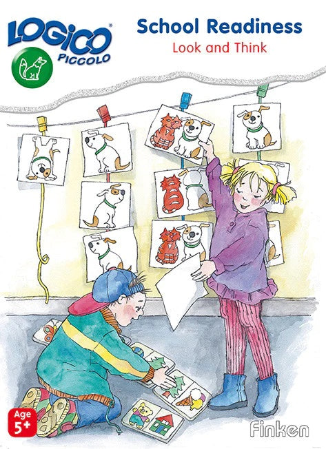 Logico PICCOLO School Readiness Look and Think 16 Double-Sided Self Correcting Cards (5yrs+)