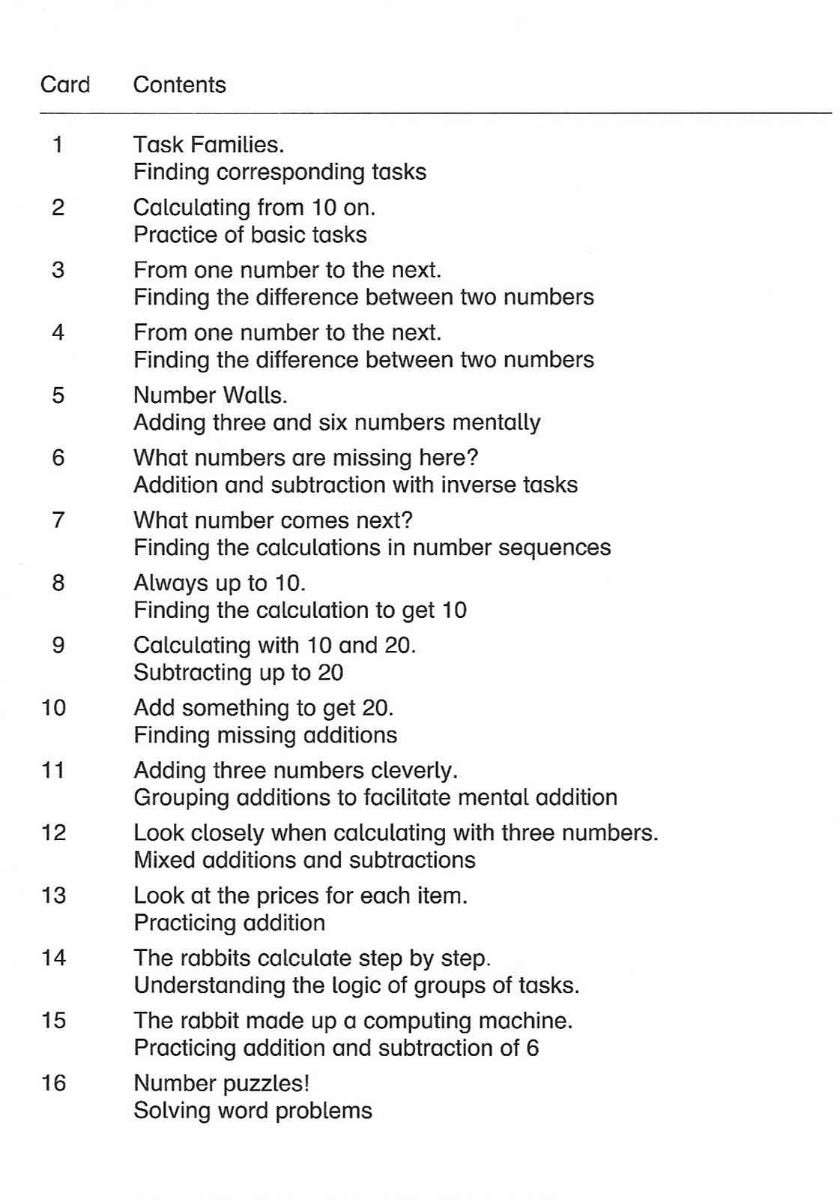 Logico PICCOLO Math Paths #2 Addition and Subtraction to 20. 16 Double-Sided Self Correcting Cards (6yrs+)