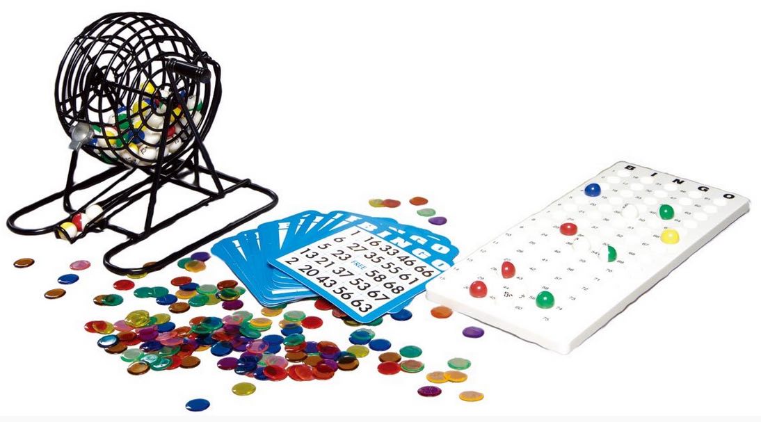 Bingo Number Cage, Cards and Balls
