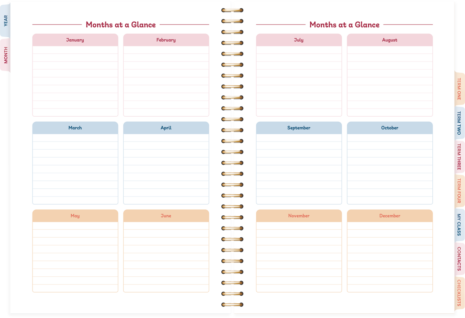 2026 Term Planner / Diary for Teachers