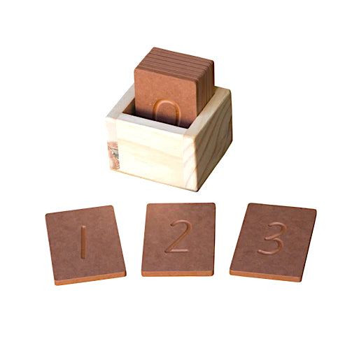 Wooden Finger Tracing Number Cards 10pcs