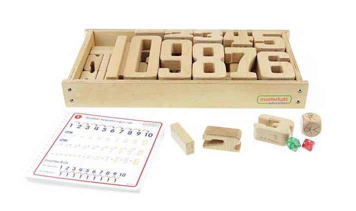 Wooden Unit Number Blocks Set 32pcs