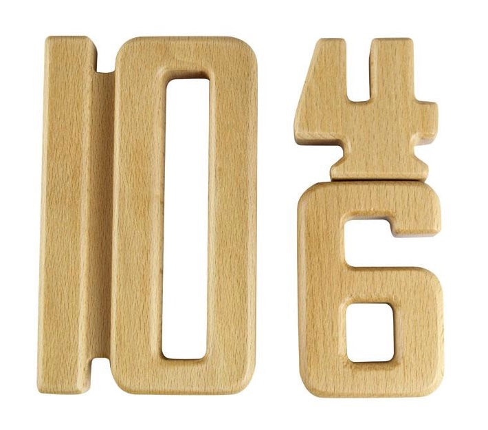 Wooden Unit Number Blocks Set 32pcs
