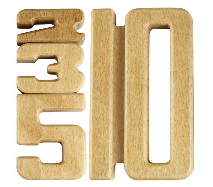Wooden Unit Number Blocks Set 32pcs
